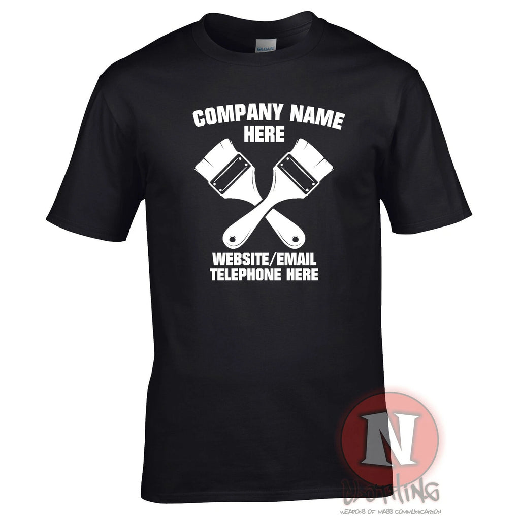 Decorators house painters t-shirt custom personalise your company details