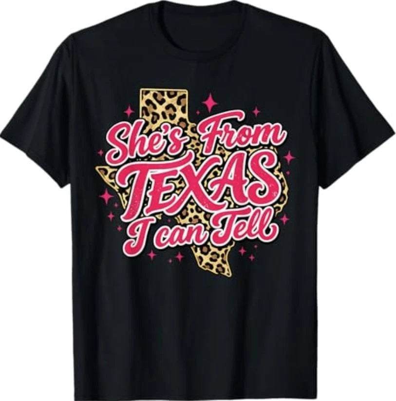 She's from Texas I Can Tell Retro Vintage Texas Girl T-Shirt