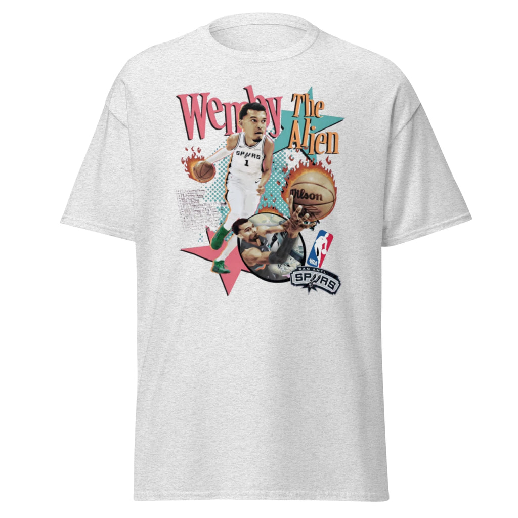 Vintage NBA "Victor Wembanyama" T-Shirt - Ash Grey, Large