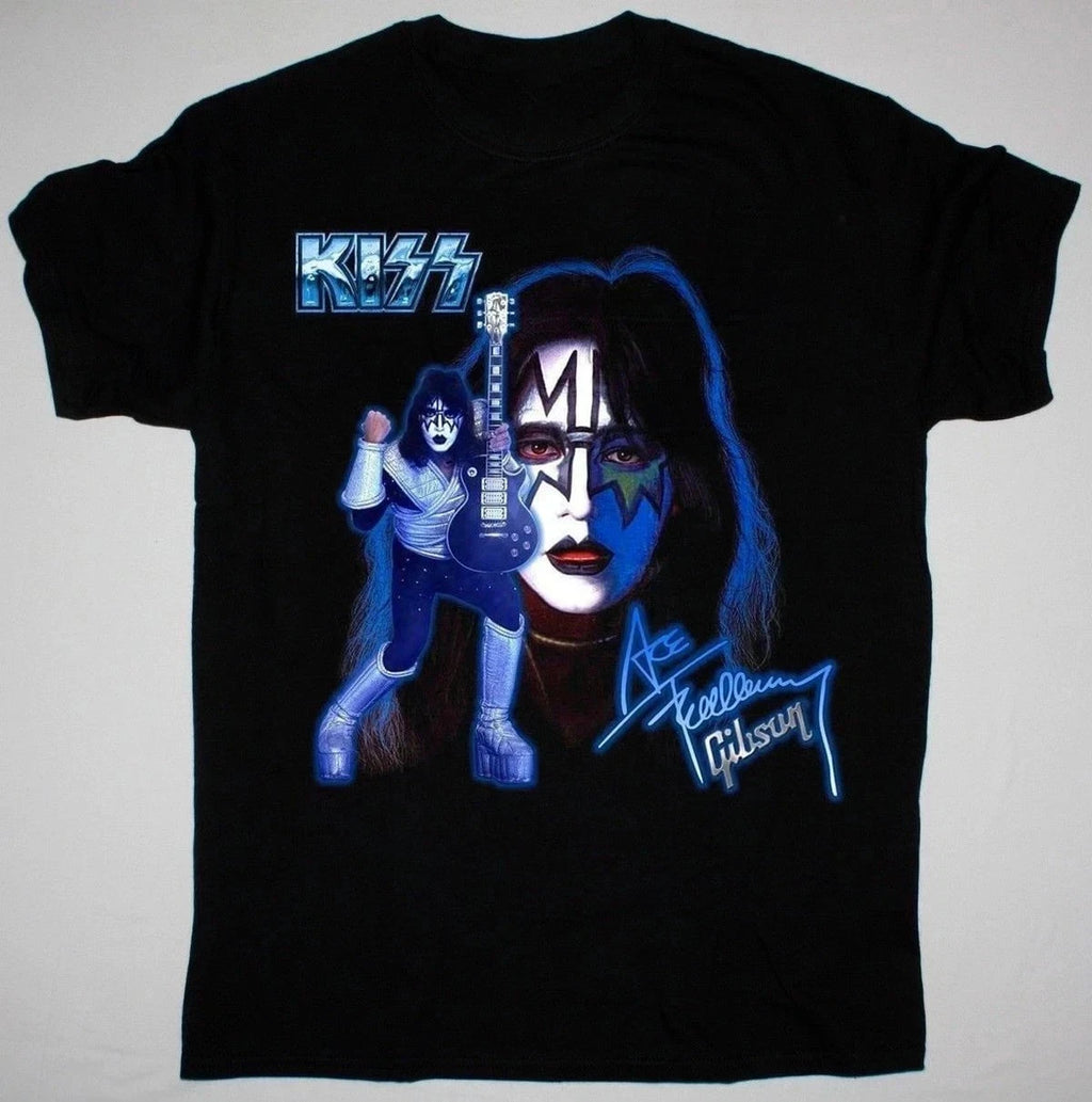 FASTSHIP - RIP Ace Frehley Heavy Cotton Black Men Women Classic Shirt S-5XL