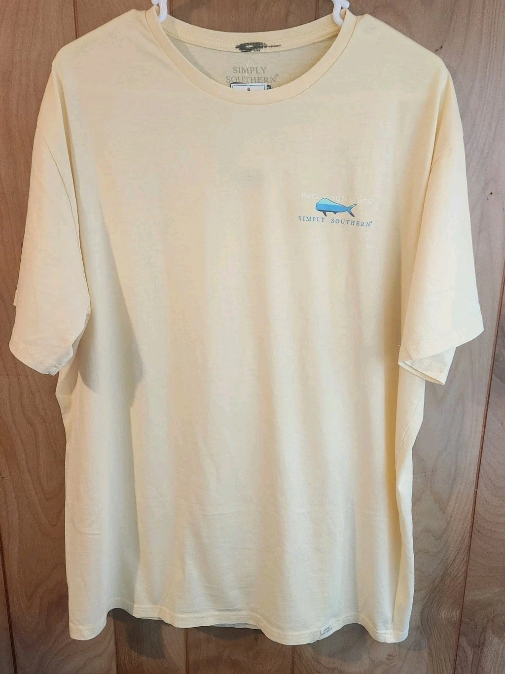 Simply Southern Unisex, yellow L, Feel Good Vibes, Live Simple be Happy