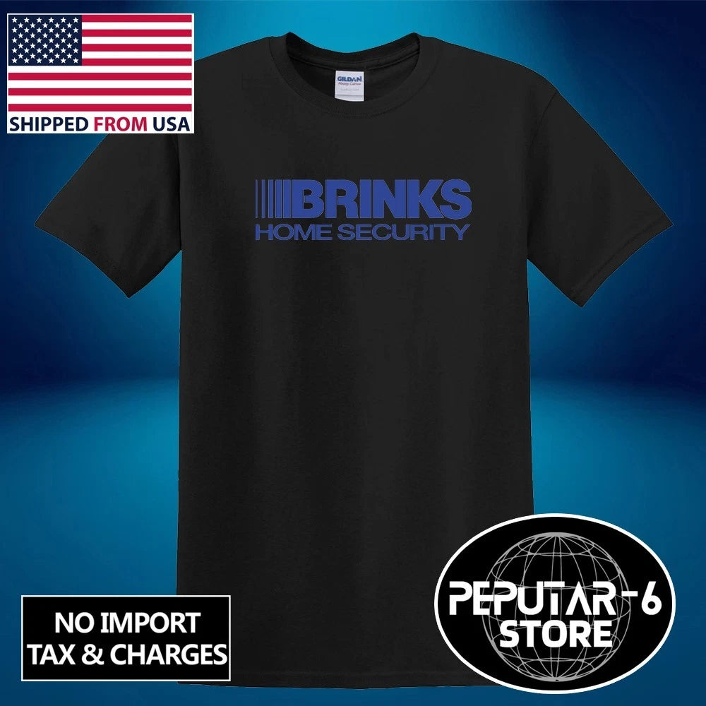 Brinks Security Company Men's Black Grey White Size S-5XL