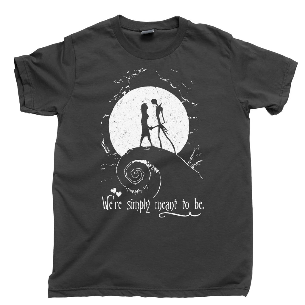 We're Simply Meant To Be T Shirt Jack & Sally Tim Burton Movies Blu Ray DVD Tee