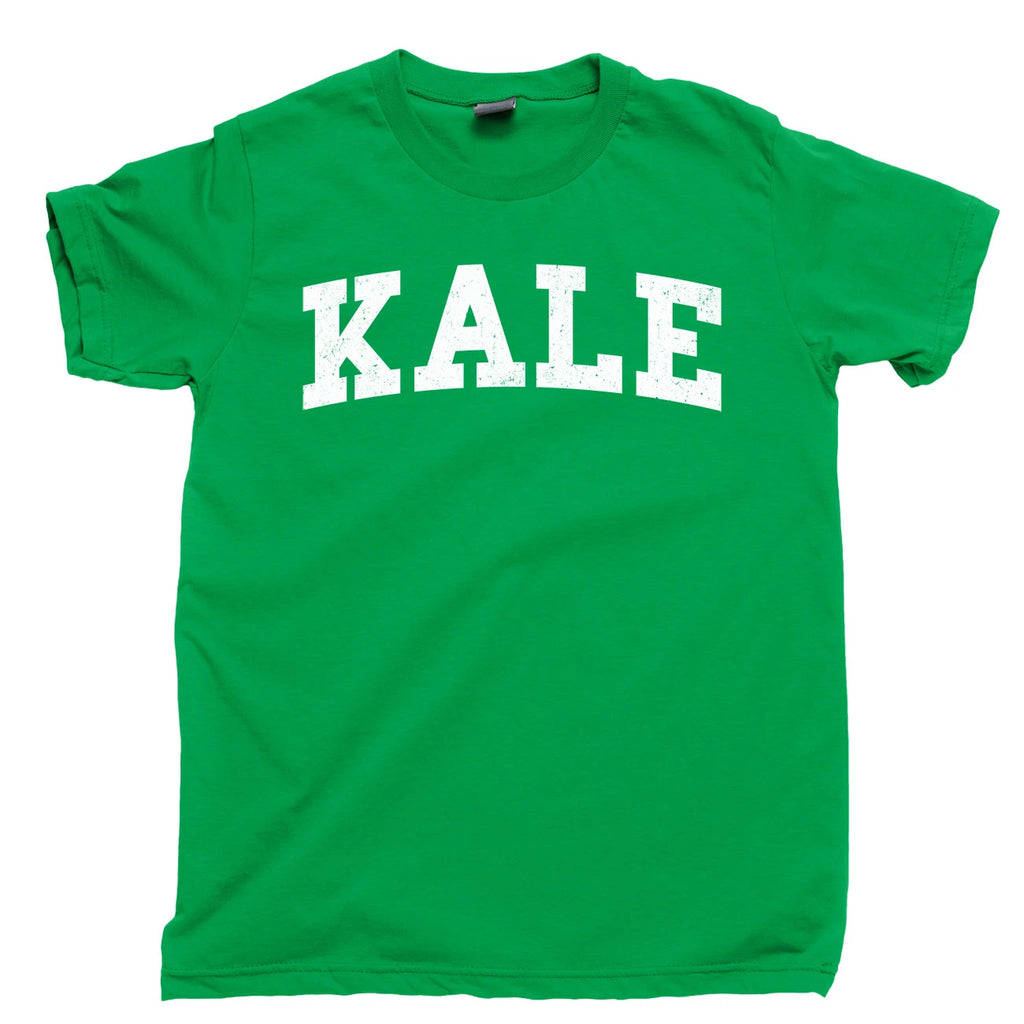 KALE University T Shirt Vegetables Curly Lacinto Redbor Siberian Kale Yeah Tee