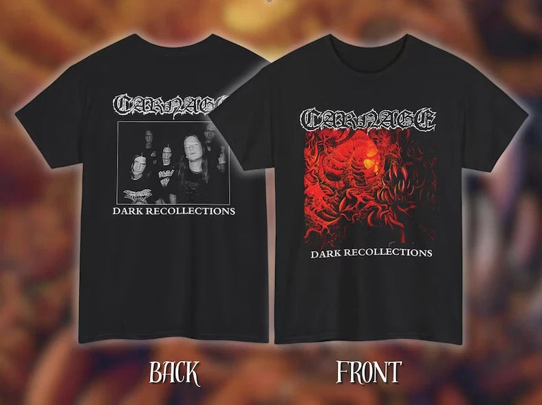 CARNAGE – Dark Recollections Album Art – Premium Heavy Cotton Unisex Tee