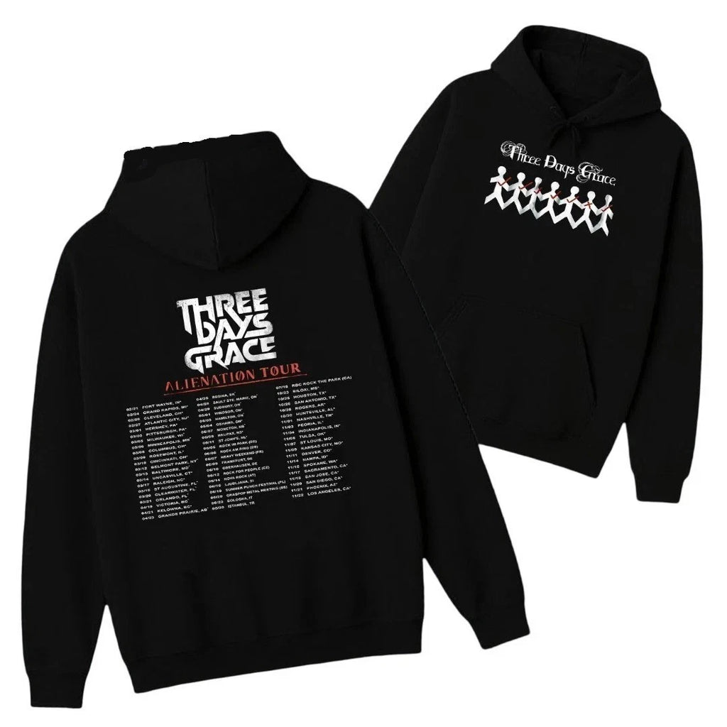 SALE! Three Days Grace Alienation Tour 2026 NEW HOODIE