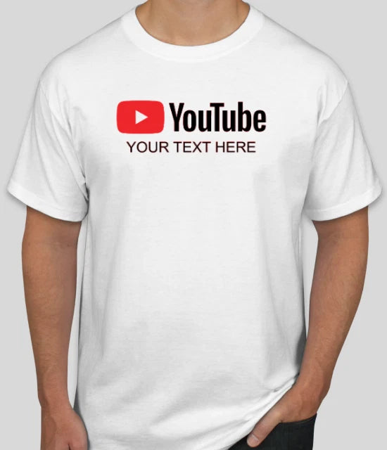 NEW Personalized YouTube Channel Custom Vinyl t-shirt S,M,L,XL,2XL Adult Unisex