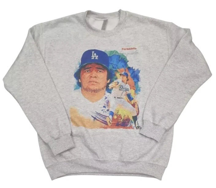 Fernando Valenzuela Crewneck Los Angeles Retro Vintage Graphic Design Soft Style