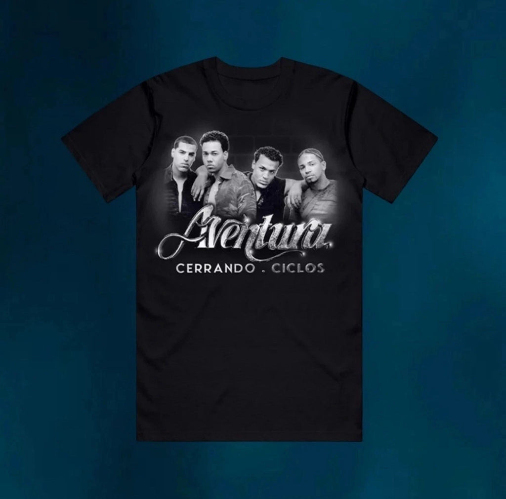 Aventura Cerrando Ciclos Concert Tour Date Merch Tee T-Shirt Unisex New