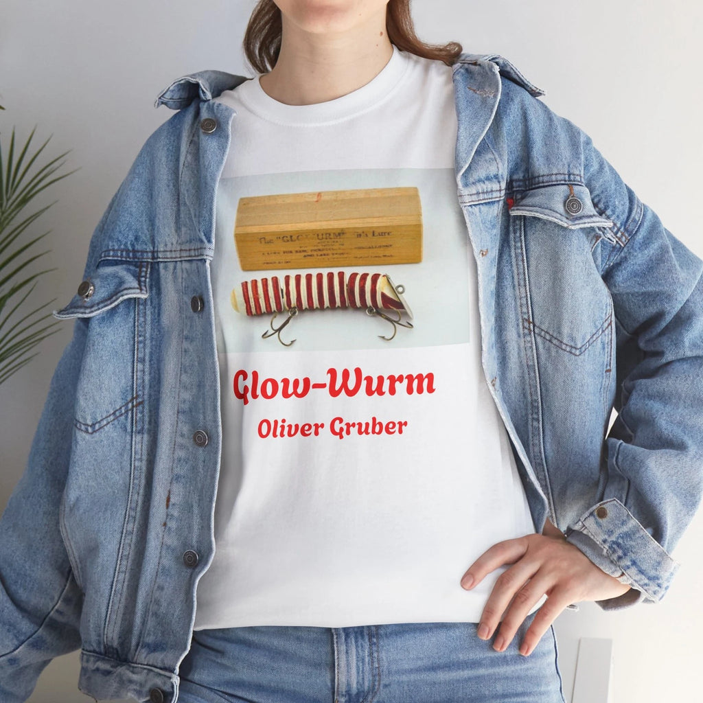 Vintage Glow-Wurm Fishing Lure Oliver Gruber T-Shirt, Retro Fishing Tee, Unisex
