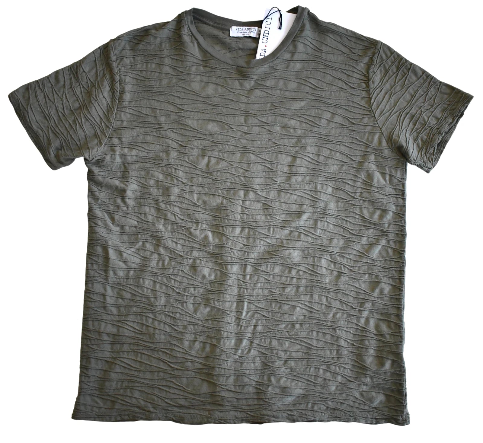 NEW MIDA UNDICI Italy PREMIUM ORGANIC COTTON Men's Short-Sleeve T-Shirt XL