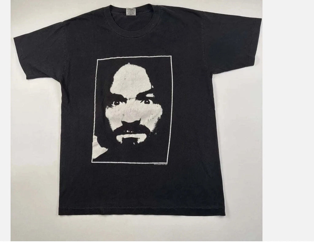 91 Charles Manson Shirt Support Family Values remake black shirt Reprint