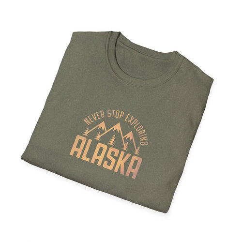 Alaska Adventure Mountain Hiking T-Shirt, Outdoor Travel Shirt - 9 color choices