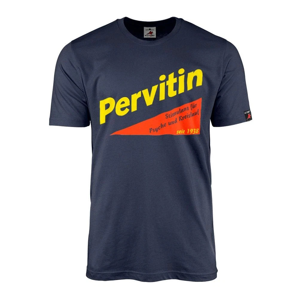Pervitin Retro Advertising Shirt Jersey T-Shirt - #46742