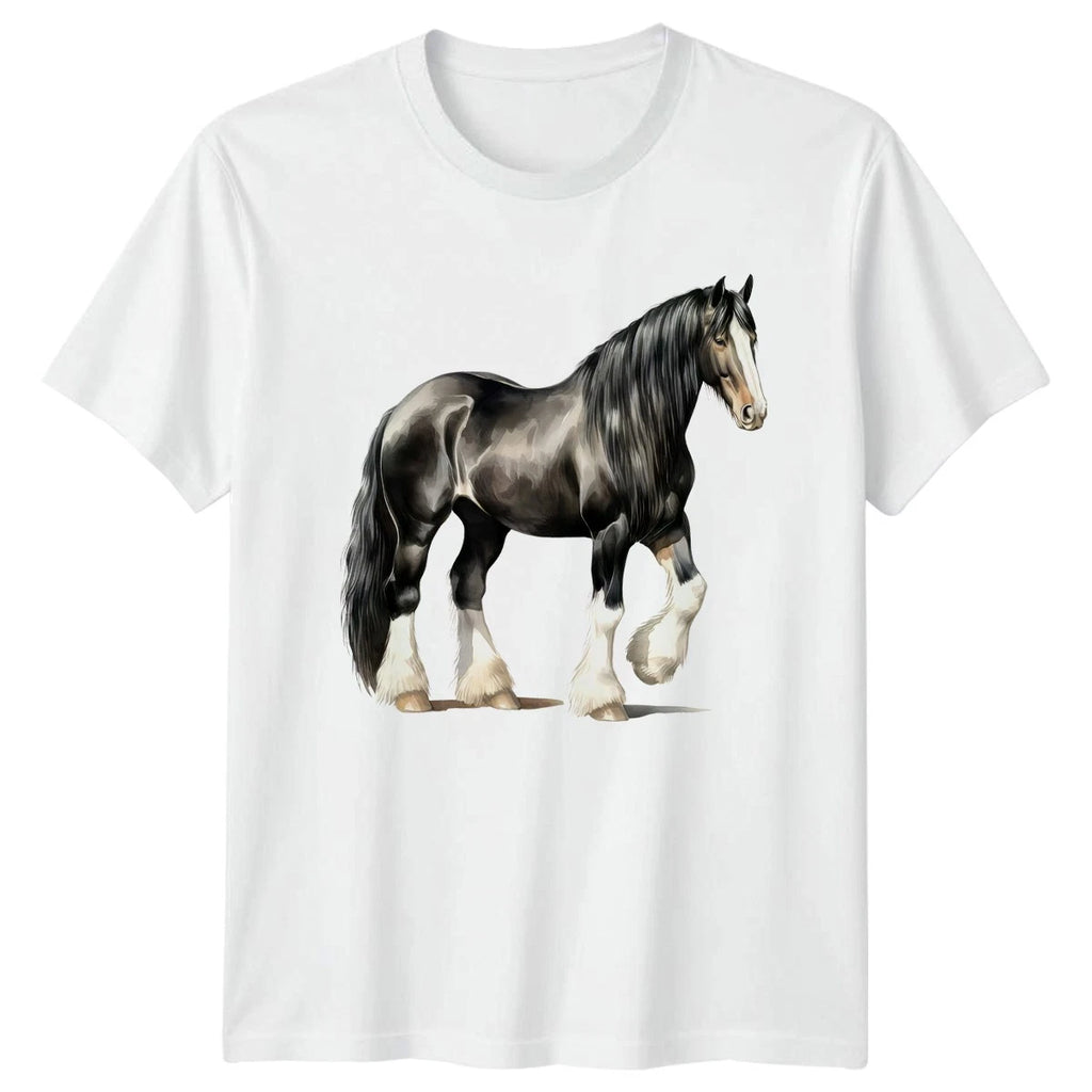 Watercolor Horse T-Shirt Equestrian Wildlife Gift For Him And Her