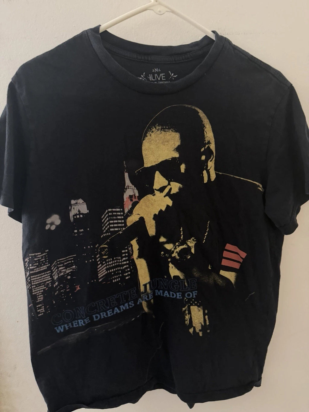 Retro Authentic Jay-Z Blueprint 3 BP3 Tour T-Shirt medium Vintage Hov
