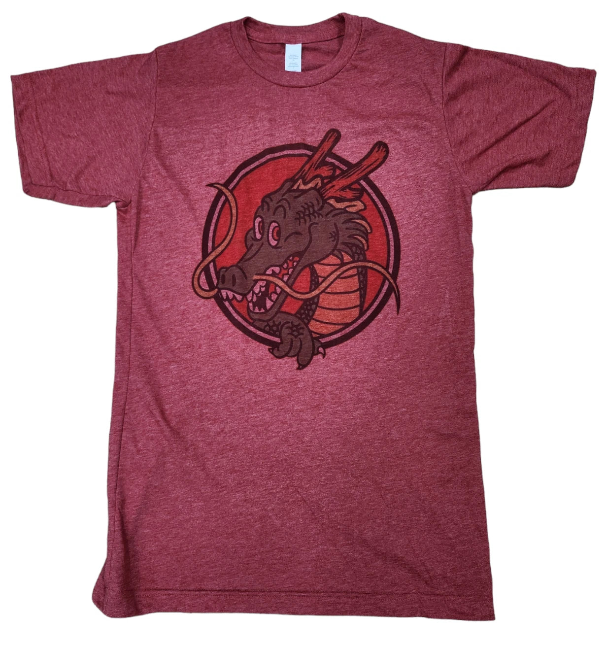 T-Shirt Shenron DBZ Red Retro Graphic Design Soft Style  Tee new Gift Idea