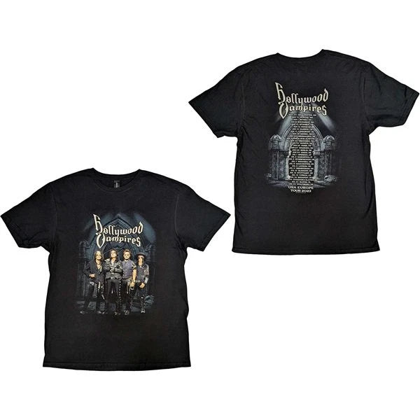 Vintage HOLLYWOOD VAMPIRES Graveyard Black Shirt