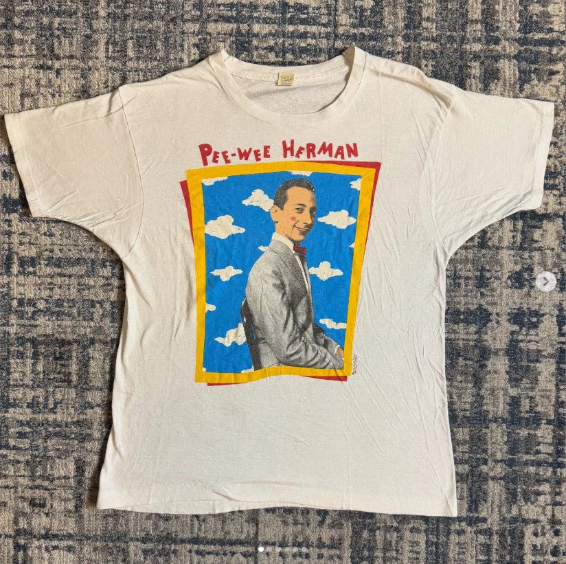 80s PEE-WEE HERMAN STANLEY DESANTIS Vintage T-Shirt Reprint