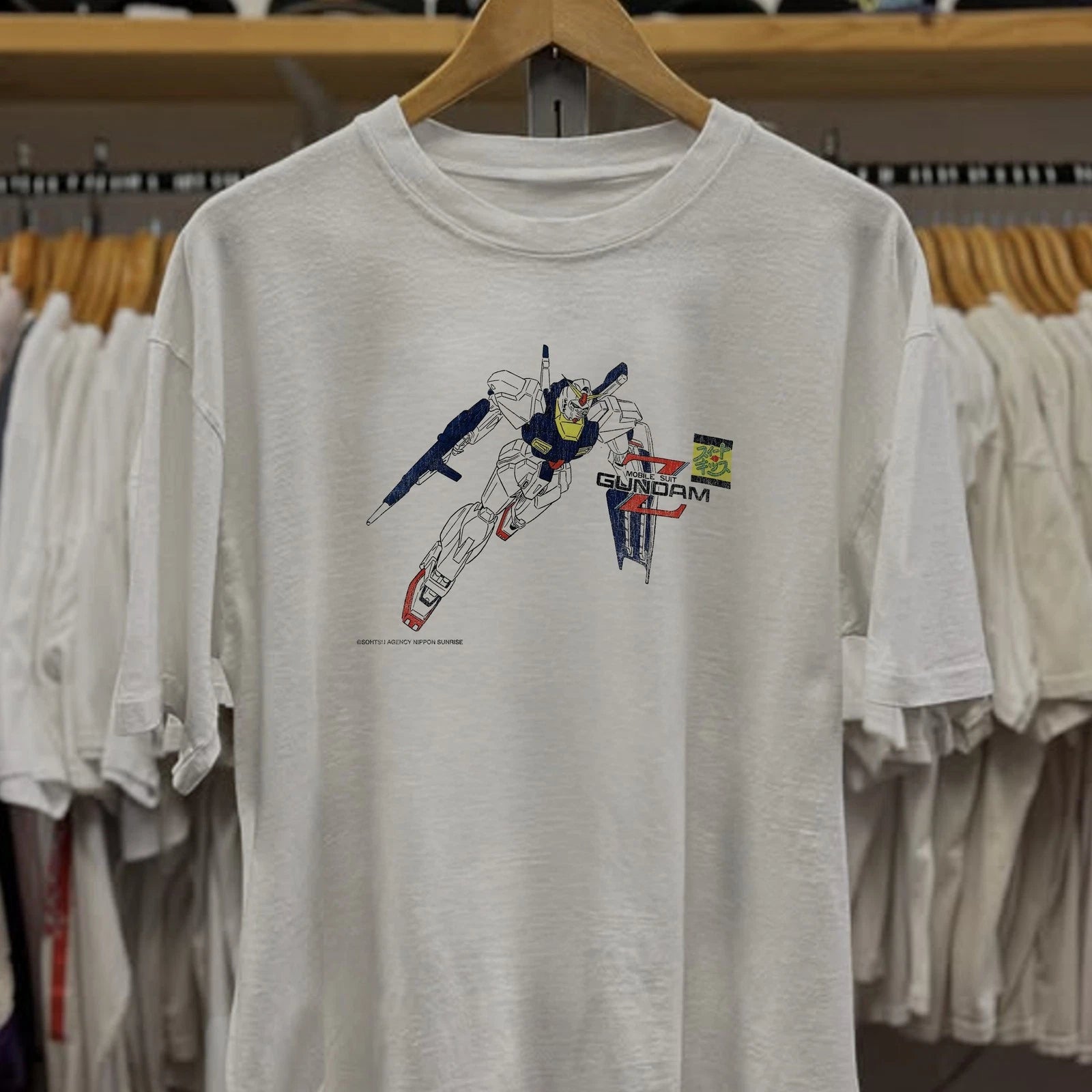 1979 Gundam Mobile Suit Promo T-Shirt White XXL