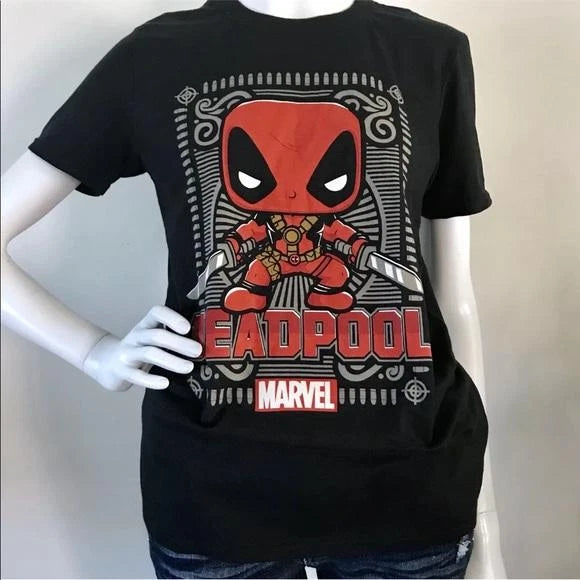 Deadpool Marvel Collector Corps Funko Pop! Exclusive Graphic T-Shirt Tee Red