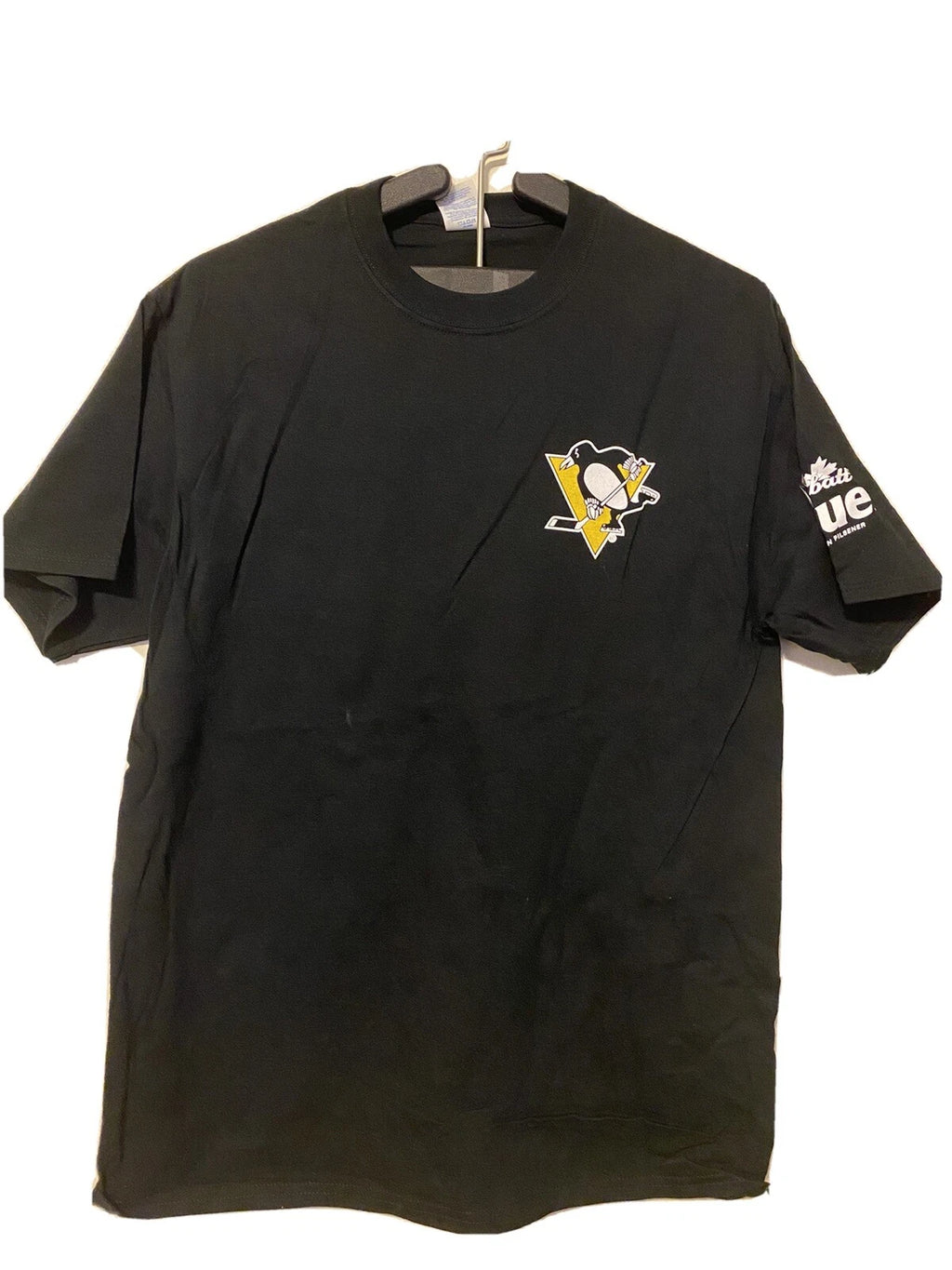 Pittsburgh Penguins Hockey Labatt Blue Traditional style cotton T-shirt, M & L