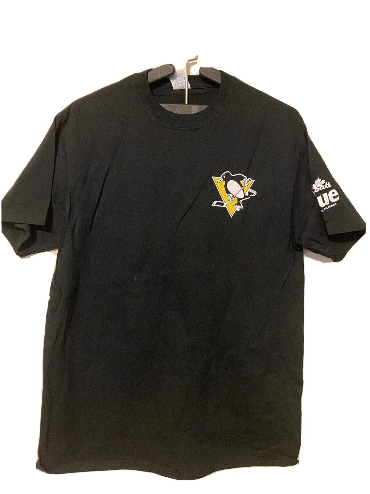 Pittsburgh Penguins Hockey Labatt Blue Traditional style cotton T-shirt, M & L