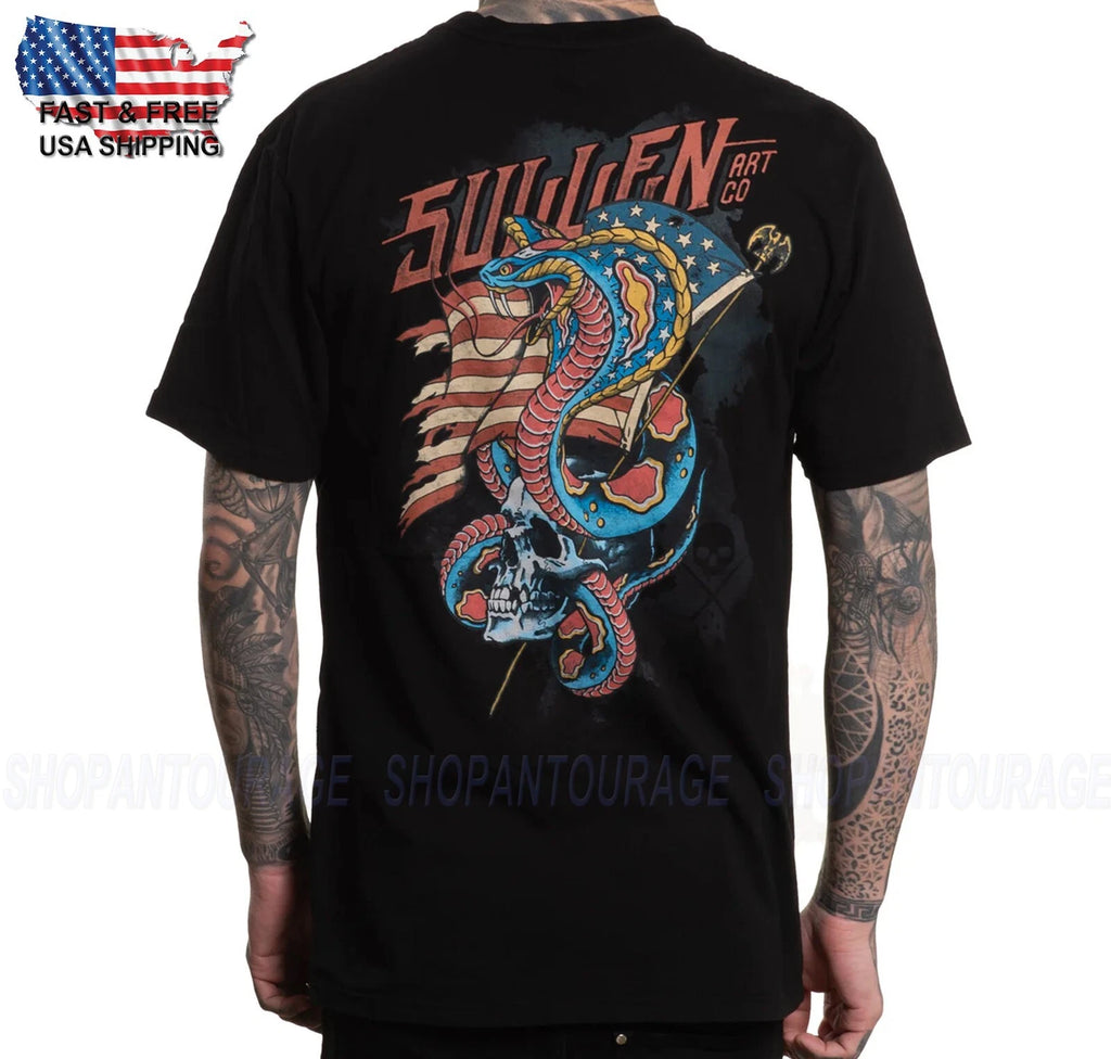 T-shirt À Manches Courtes Premium Americobra SCM6885 Pour Hommes