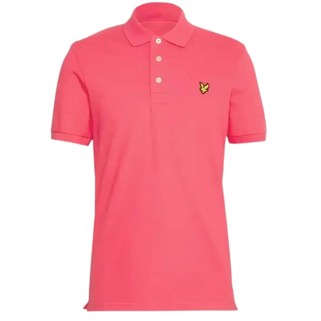 Lyle & Scott Electric Pink Plain Polo Shirt