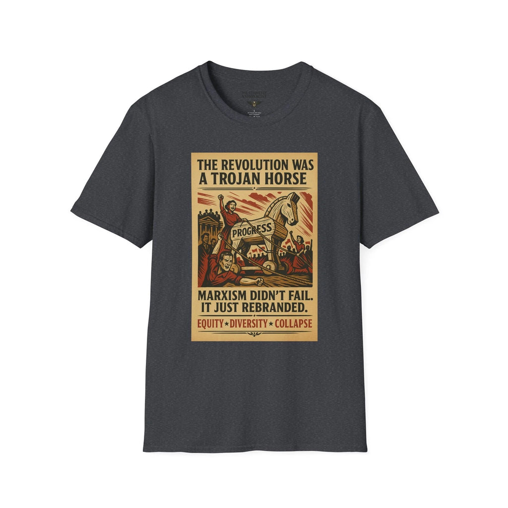 Trojan Horse Revolution Unisex Graphic Tee Marxism Rebranded Political Apparel