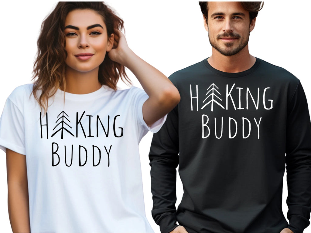 Hiking Buddy tshirt, hiking lovers shirt, hiker gifts, explore nature, Unisex