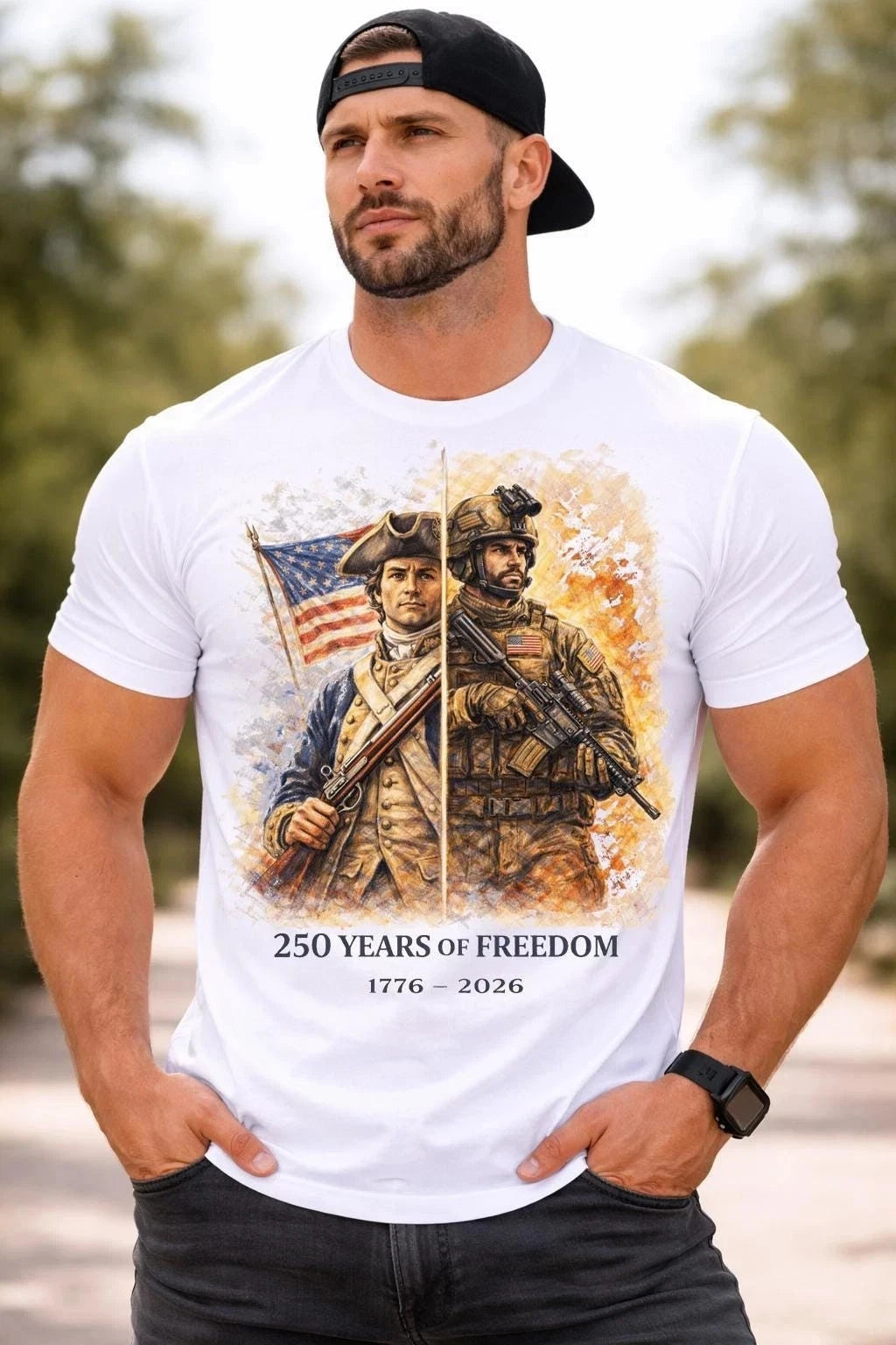 America 250th Anniversary Shirt, Revolutionary War Soldiers Tee, 1776-2026