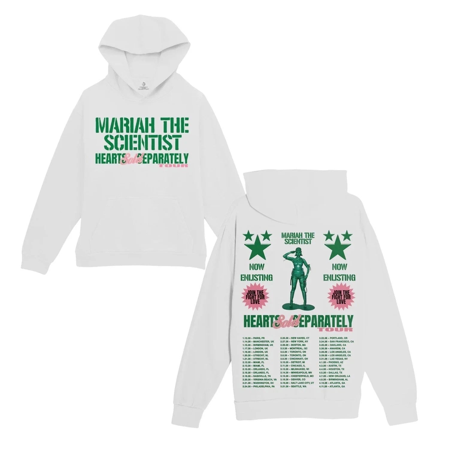 SALE! Mariah The Scientist Hearts Sold Separately Tour 2026 Hoodie