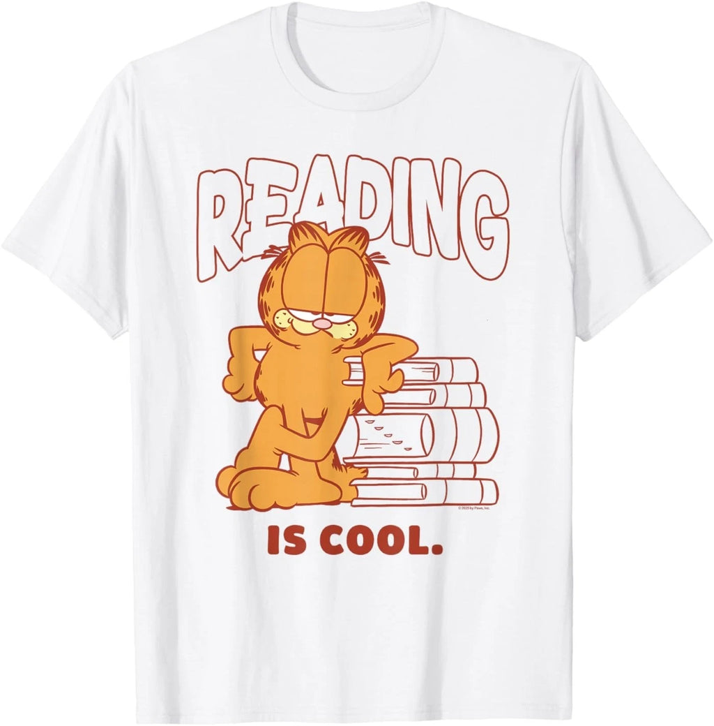 Garfield Reading is Cool Classic 90's Retro T-Shirt