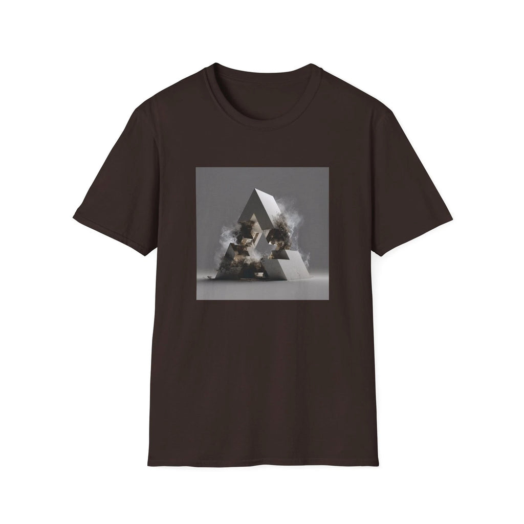 Geometric A Graphic Tee | Minimalist Letter Print T Shirt | Unisex
