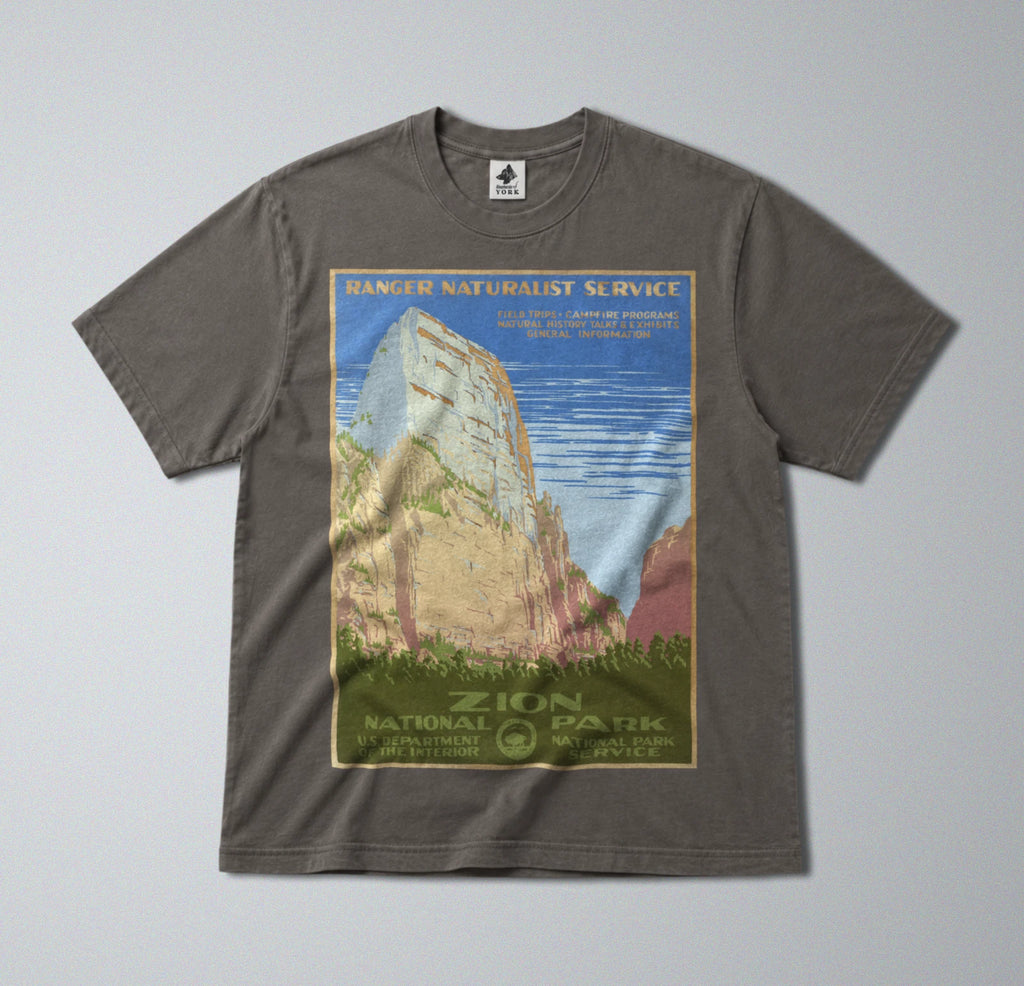 100% Cotton Tee - Regular Fit - Unisex - Zion National Park Print - Rural Utah