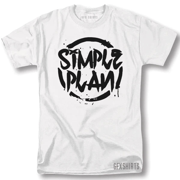 Simple Plan Shirt Rock Concert Promo Tour Vintage Graphic Design T-Shirt