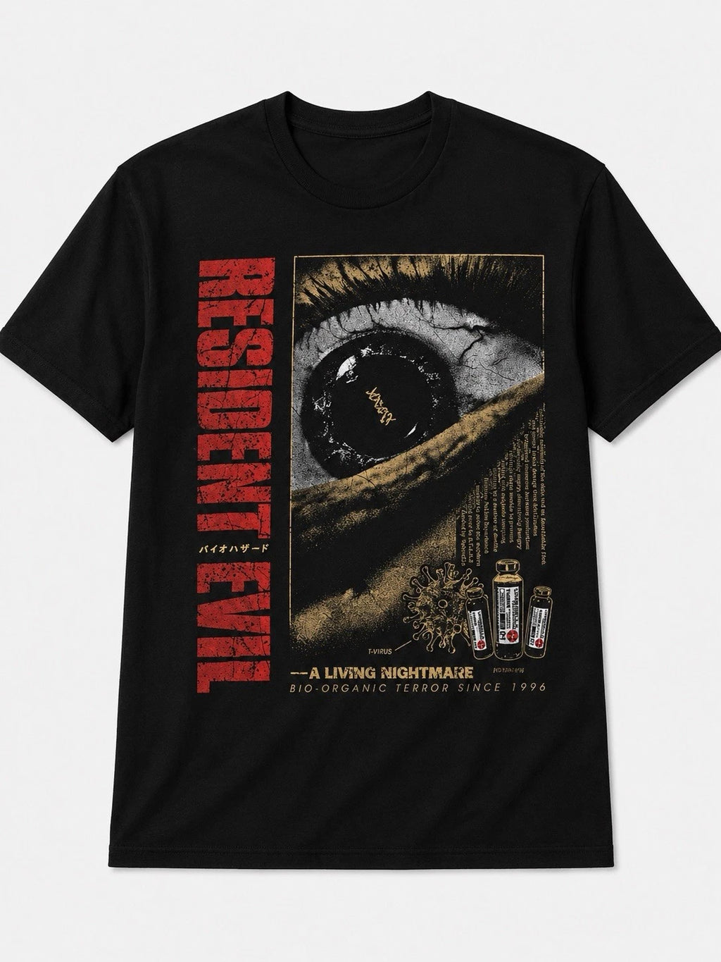 Resident Evil Vintage Horror Graphic T-Shirt | Biohazard Inspired