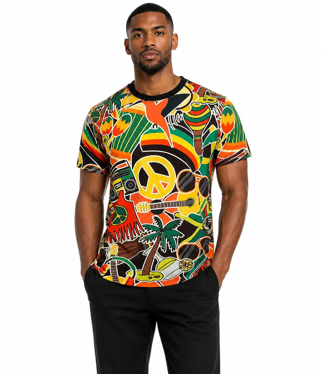 Mens 3D Print TShirt Hip - Hop Graphic T-Shirt Cotton Tee Top Summer Casual Wear