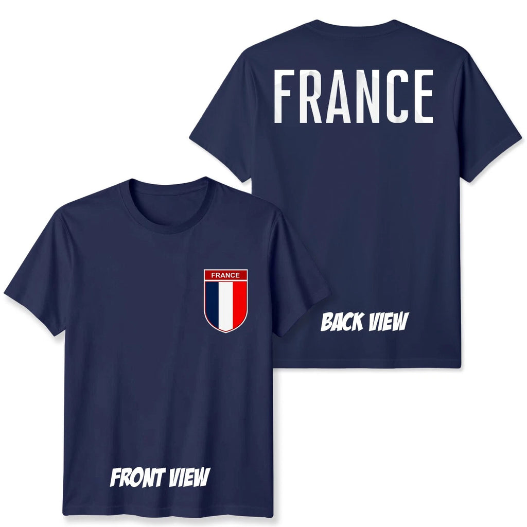 France Football Unisex Kids T-Shirt Country Pride Soccer Tee #WC