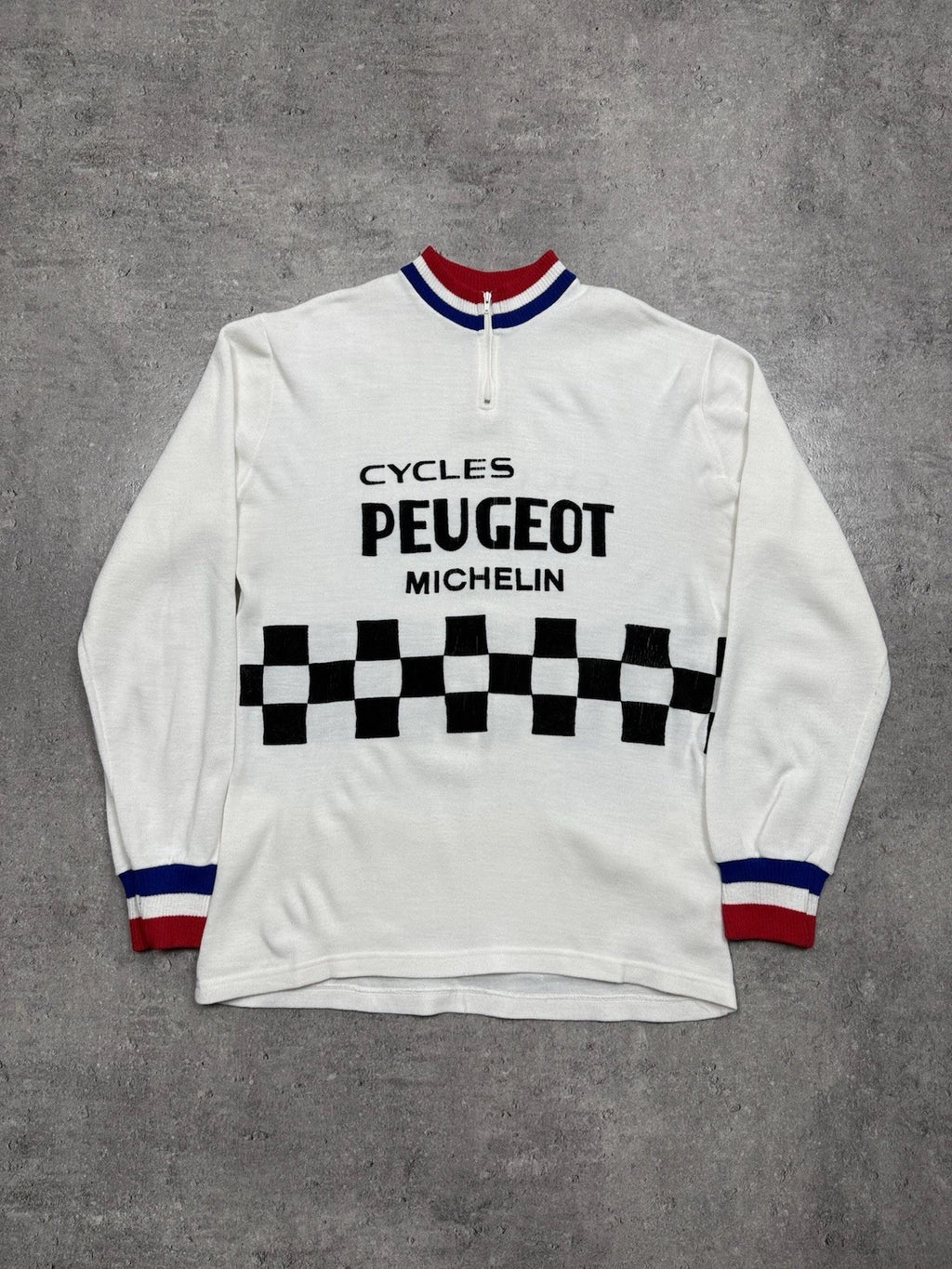 Vintage 1976-80 Long Sleeve T-Shirt Cycles Peugeot Michelin