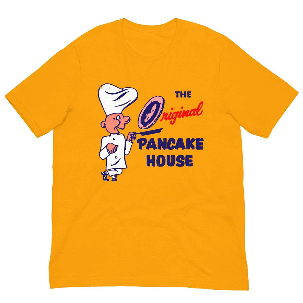 Vintage Retro T Shirt Original Pancake House Foodie Graphic Tee For Men Women