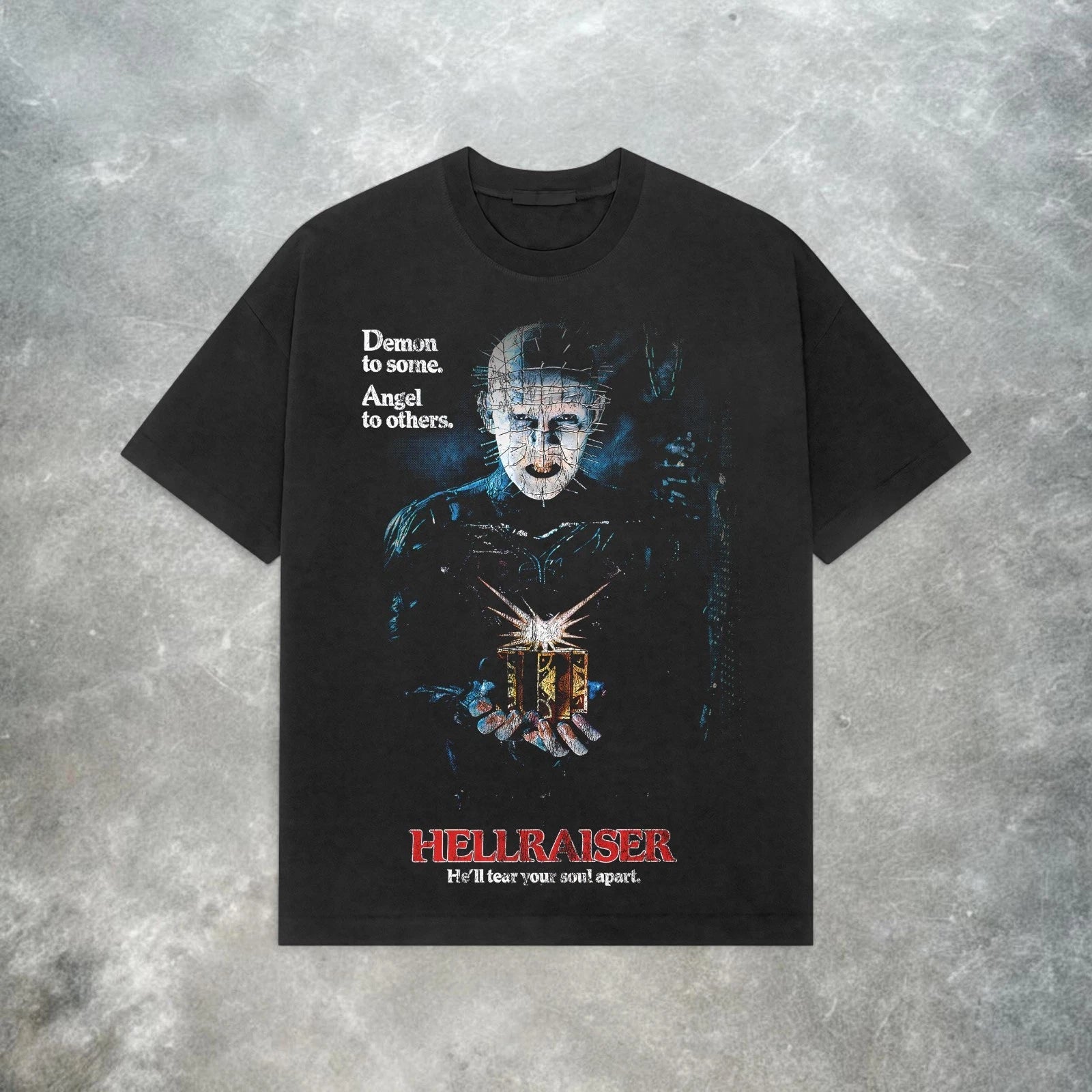 Retro Hellraiser Pinhead Tee – Vintage Horror Movie T-Shirt, Classic 80s Horror