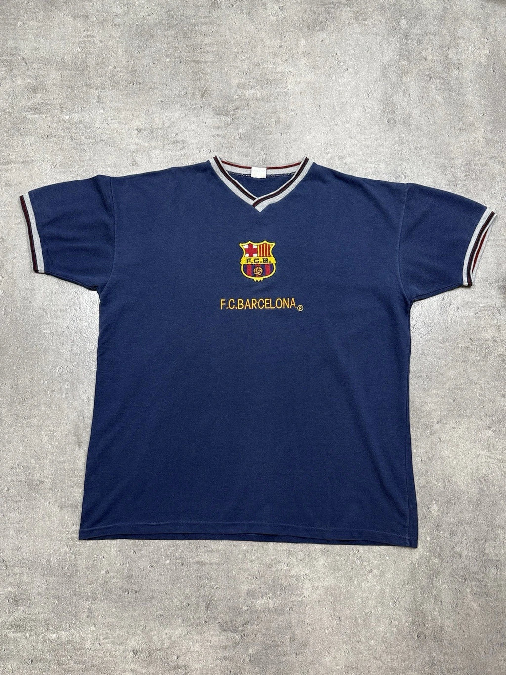 Vintage 90s Football T-Shirt F.C. Barcelona Retro Gabma