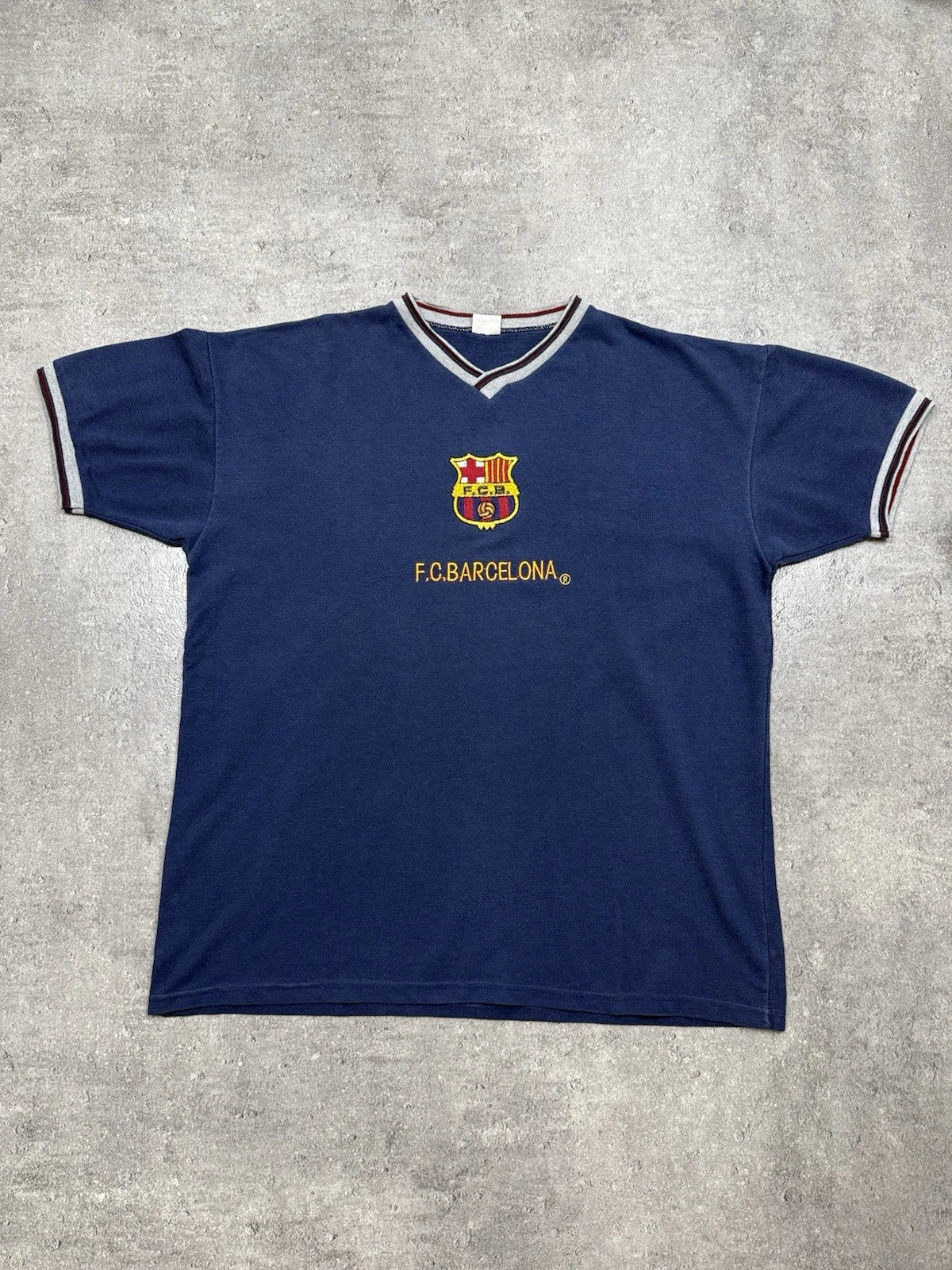 Vintage 90s Football T-Shirt F.C. Barcelona Retro Gabma