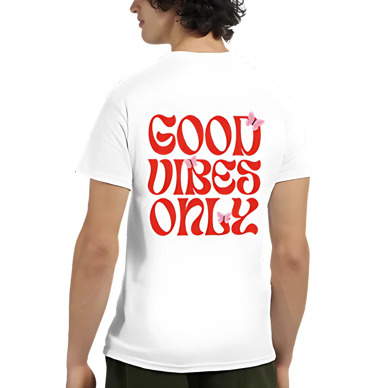 Unisex Crewneck T-Shirt Good Vibes Only