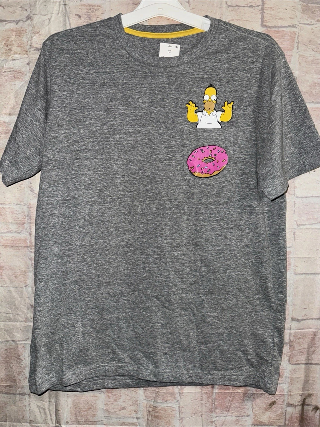 The Simpson’s Shirt Homer Simpson Donut T-Shirt Short Sleeve Shirt Medium