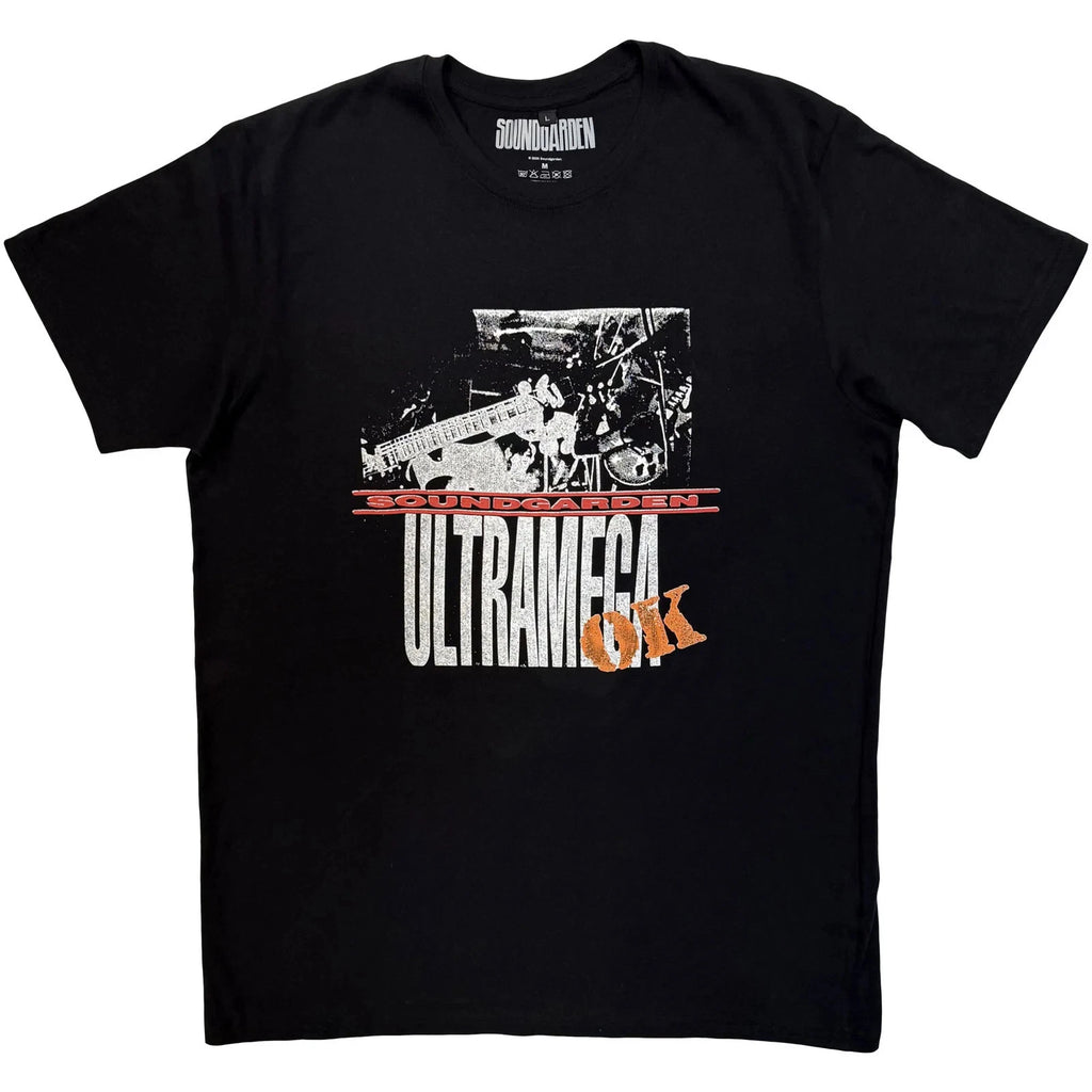 Soundgarden  Premium Carbon T-Shirt: Ultramega OK (Black) OFFICIAL NEW