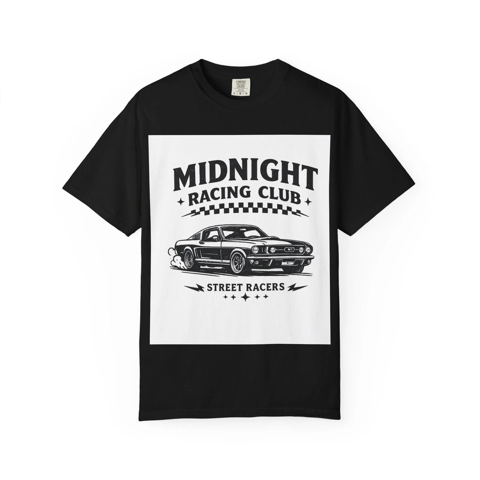 Midnight Racing Club muscle car T-Shirt | Street Racers design