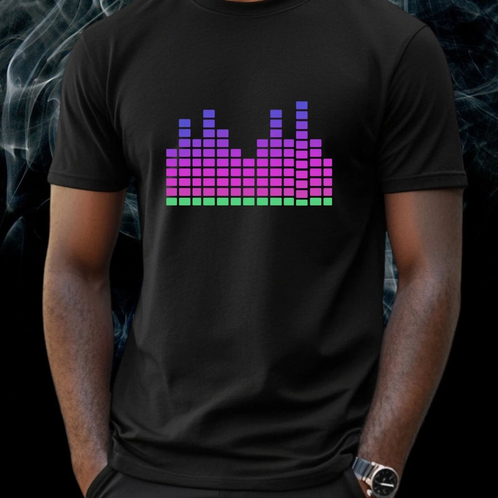 Mens Equalizer Motif Cotton T-Shirt Size S to 5XL